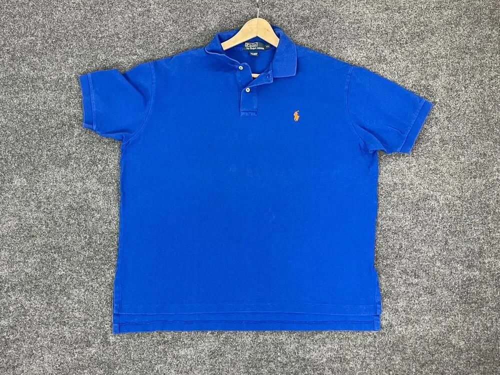 Polo Ralph Lauren Polo Shirt Men's Extra Large Short Sleeve Logo Blue N1